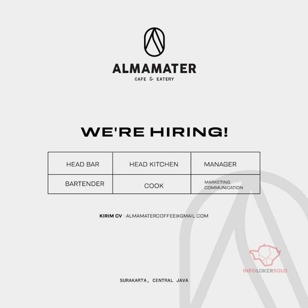 Lowongan Kerja Almamater Cafe Eatery di Solo - INFO LOKER SOLO