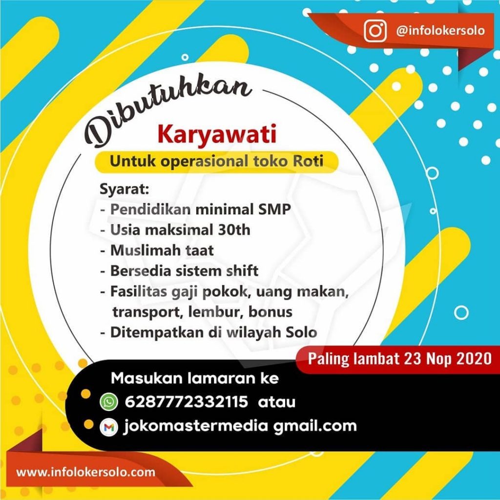Info Loker Supir D Kebumen / Lowongan Kerja Area Semarang, Yogyakarta