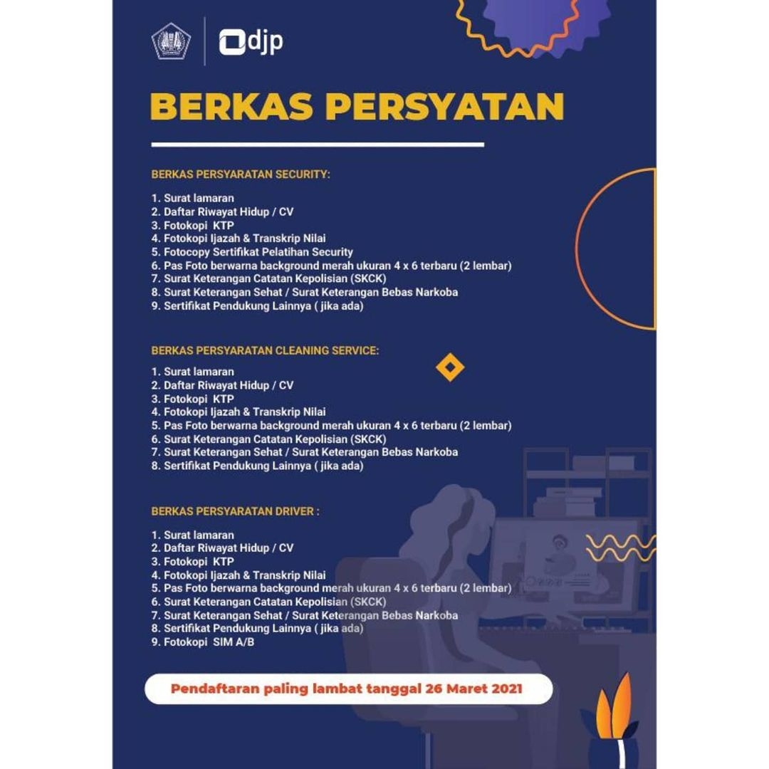 Lowongan Kerja Kantor Direktorat Jenderal Pajak Jawa Tengah - INFO