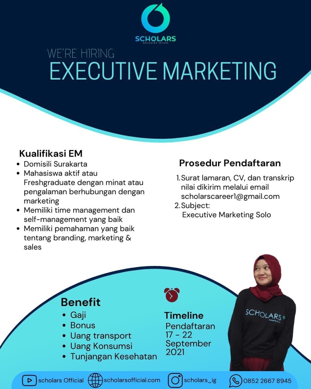 Lowongan Kerja Executive Marketing Scholars Official di Solo - INFO ...