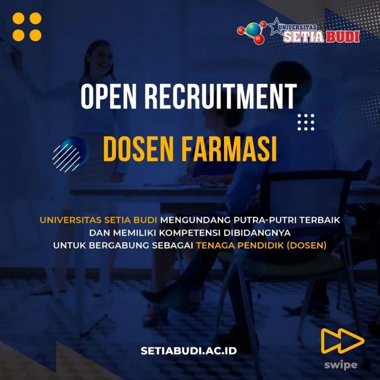 Lowongan Kerja Dosen Farmasi Universitas Setia Budi di Solo - INFO