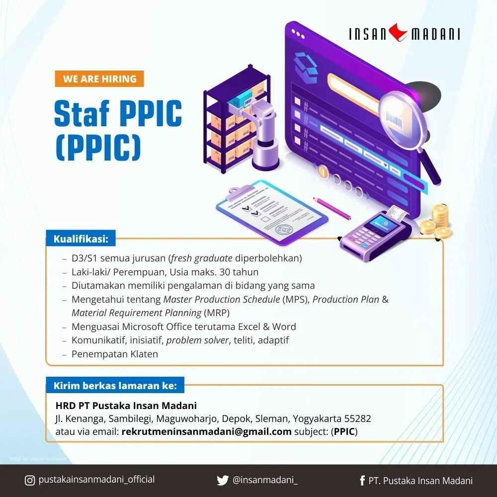 Lowongan Kerja November 2022 Staff PT Pustaka Insan Madani di Solo ...