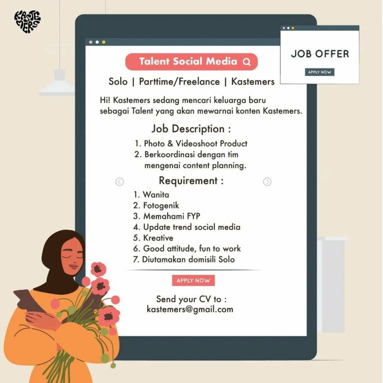 Lowongan Kerja Desember 2022 Team Kastemers di Solo - INFO LOKER SOLO