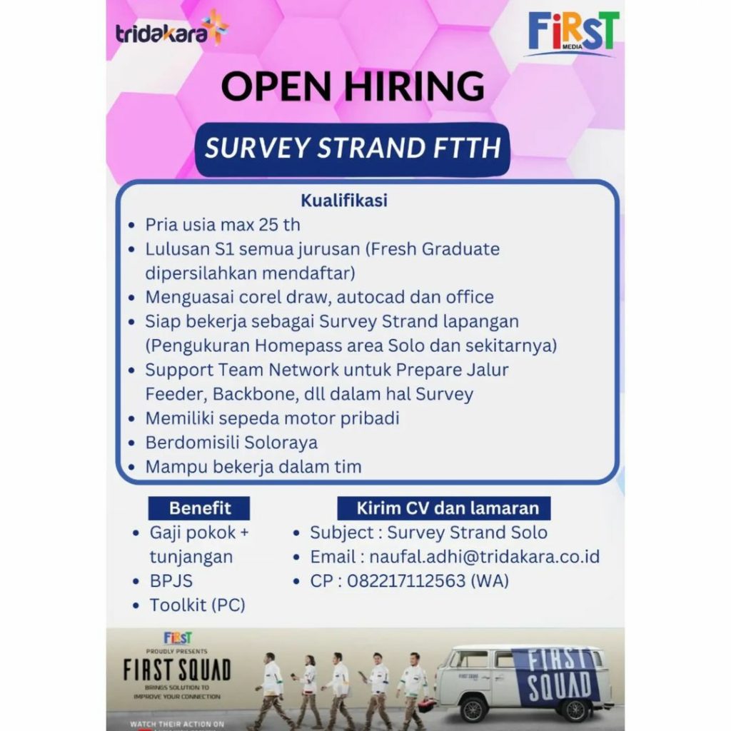 Lowongan Kerja Januari 2023 Team Tridakara di Solo - INFO LOKER SOLO
