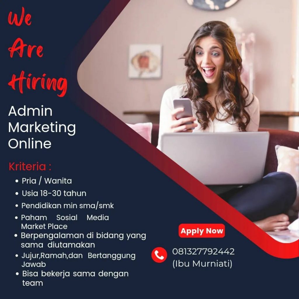 Lowongan Kerja Februari 2023 Admin Marketing Online di Solo - INFO ...