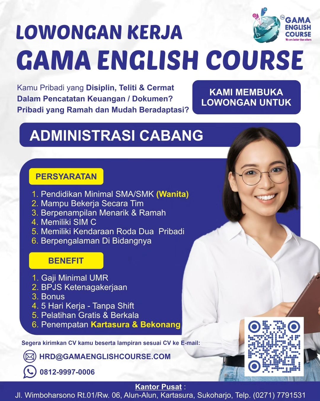 Lowongan Kerja Oktober 2023 Admin Gama English Course di Solo - INFO ...
