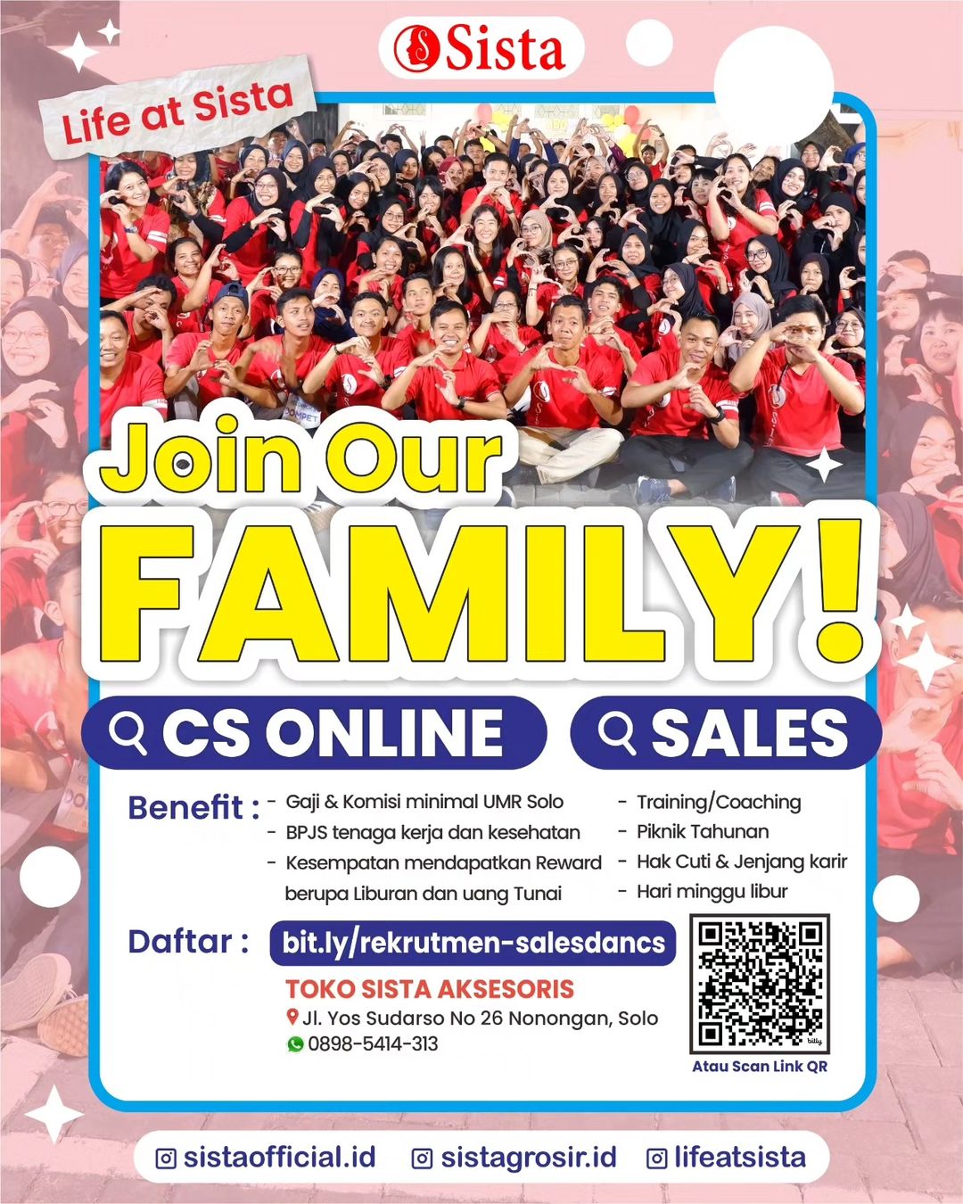 Lowongan Kerja November 2023 CS Online Sista Group di Solo - INFO LOKER ...