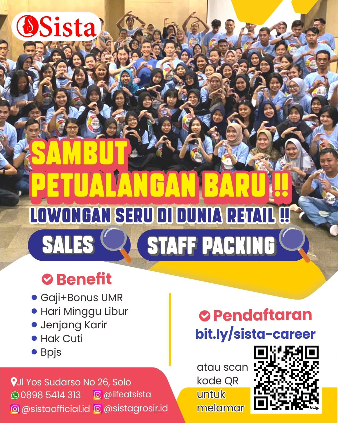 Lowongan Kerja Maret 2024 Staff Packing Toko Sista Group di Solo - INFO ...