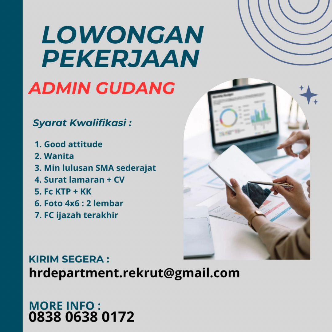 Lowongan Kerja November 2024 Admin Gudang di Solo - INFO LOKER SOLO