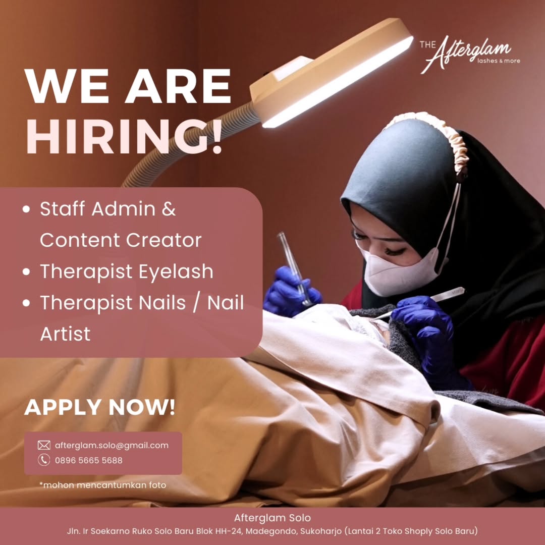Lowongan Kerja Januari 2025 Content Creator The Afterglam di Solo ...