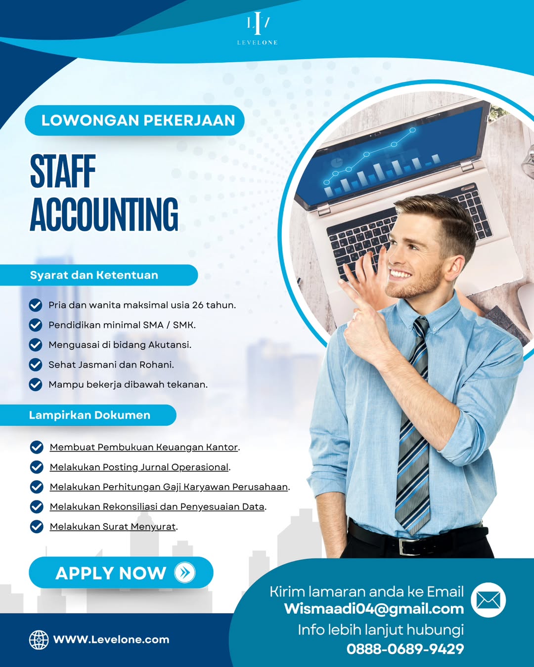 Lowongan Kerja Januari 2025 Staff Accounting Level One di Solo - INFO ...